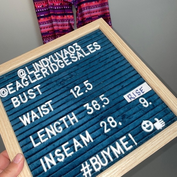 EUC Nike Pro Hyperwarm Aztec Print Purple Leggings Size Medium - Picture 7 of 7